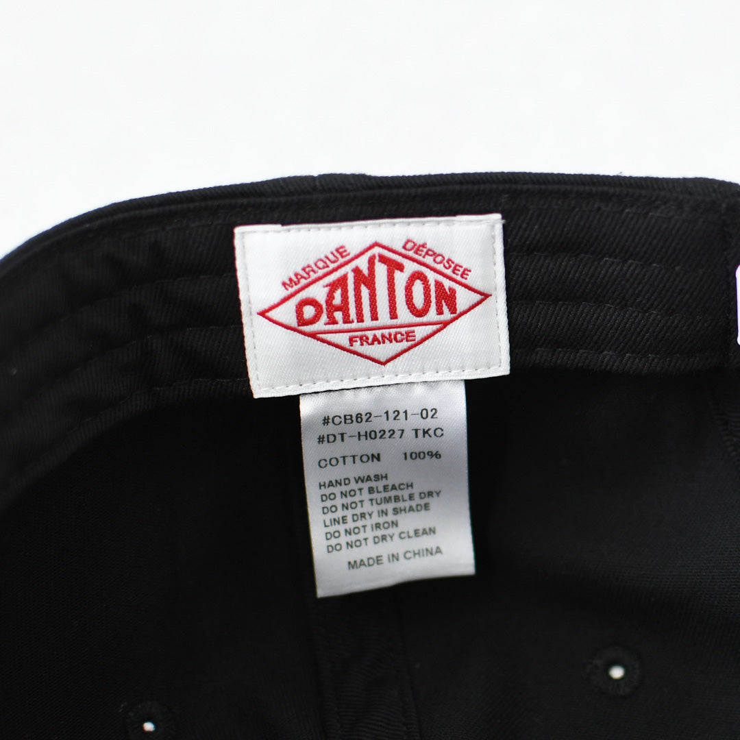 DANTON [ダントン] Chino Cloth 6-Panel Cap [DT-H0227TKC] チノクロス6パネルキャップ・6パネルキャップ・コットンキャップ・キャンプ・アウトドア・MEN'S / LADY'S [2026AW]