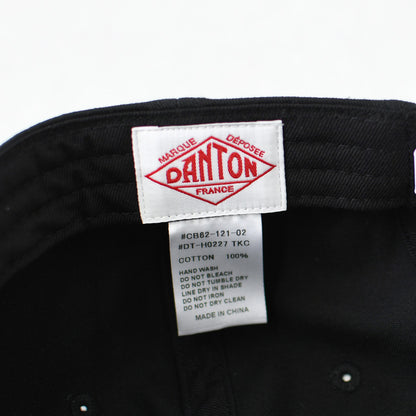 DANTON [ダントン] Chino Cloth 6-Panel Cap [DT-H0227TKC] チノクロス6パネルキャップ・6パネルキャップ・コットンキャップ・キャンプ・アウトドア・MEN'S / LADY'S [2026AW]