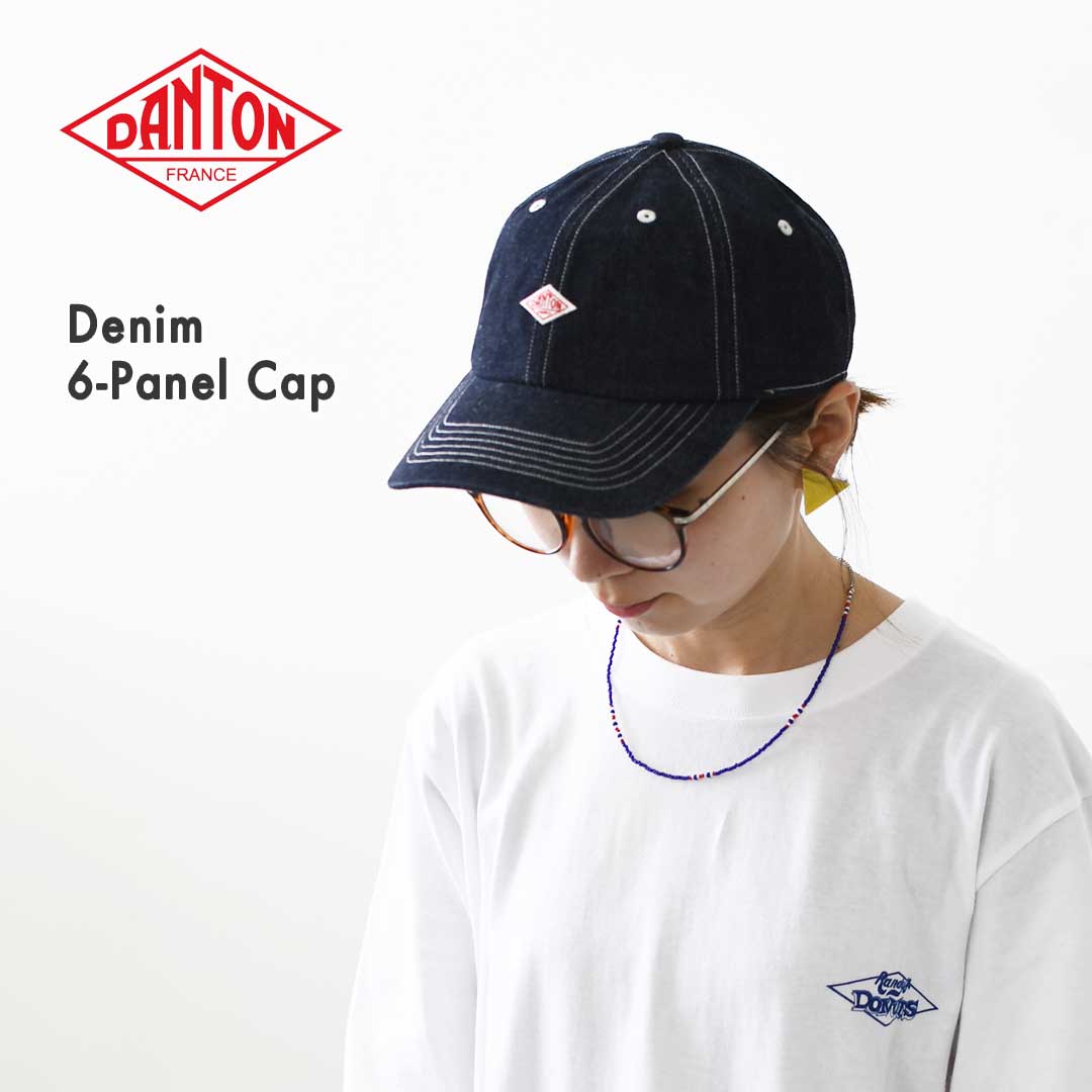 DANTON [ダントン] Denim 6-Panel Cap [DT-H0227YMN] デニム6パネルキャップ・6パネルキャップ・コットンキャップ・キャンプ・アウトドア・デニム地・MEN'S / LADY'S [2026AW]