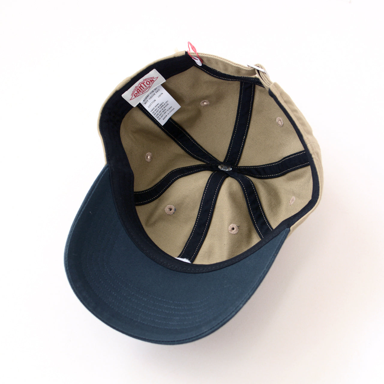 DANTON [ダントン] CHINO CLOTH 6PANEL 2TONE CAP [DT-H0228TKC] チノクロス6パネルキャップ [2024SS]