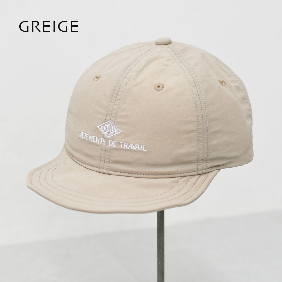 DANTON [ダントン] NYLON TAFFETA 6PANEL CAP [DT-H0268WNY] ナイロンタフタ6パネルキャップ・6パネルキャップ・ナイロンキャップ・キャンプ・アウトドア・MEN'S / LADY'S [2026SS]