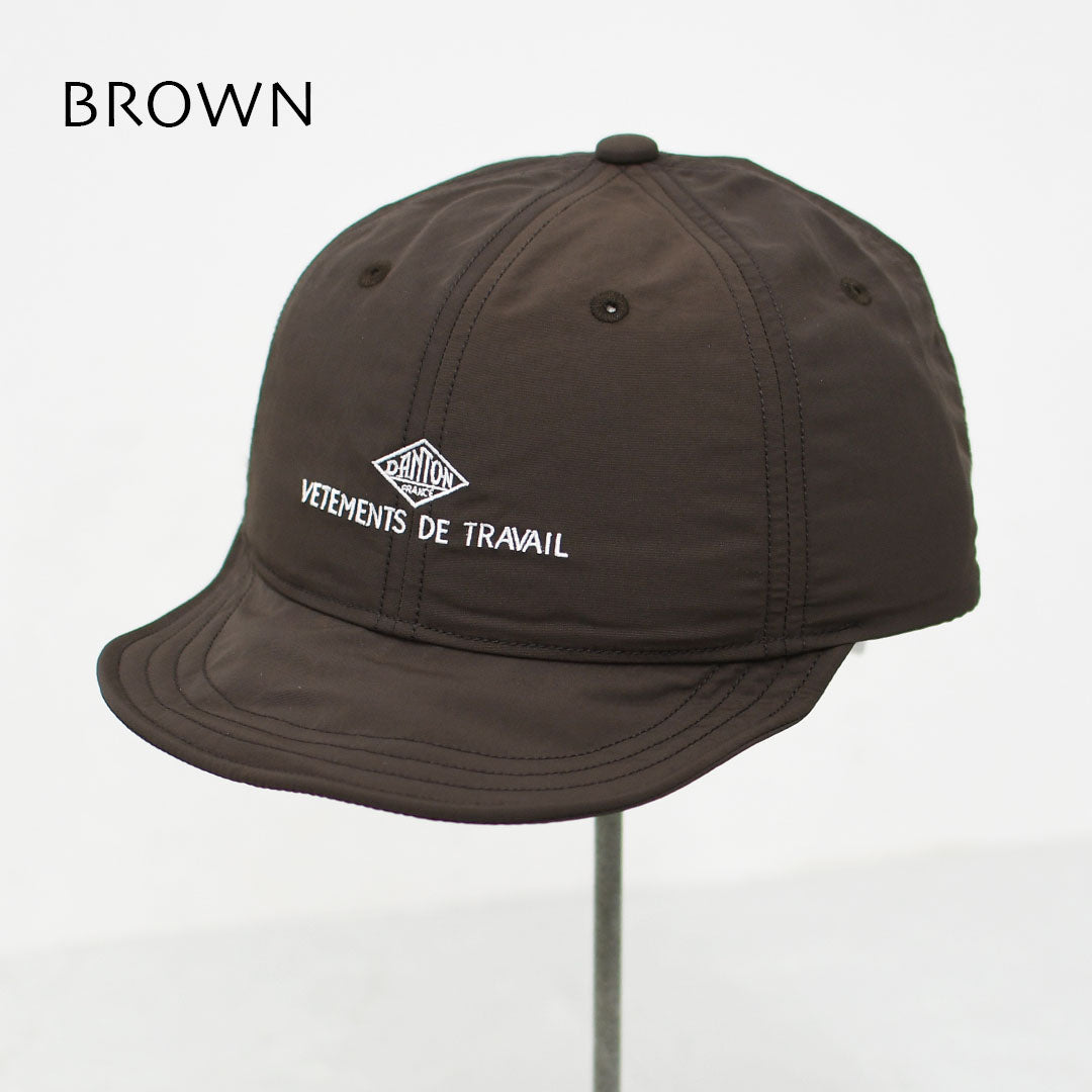 DANTON [ダントン] NYLON TAFFETA 6PANEL CAP [DT-H0268WNY] ナイロンタフタ6パネルキャップ・6パネルキャップ・ナイロンキャップ・キャンプ・アウトドア・MEN'S / LADY'S [2026SS]
