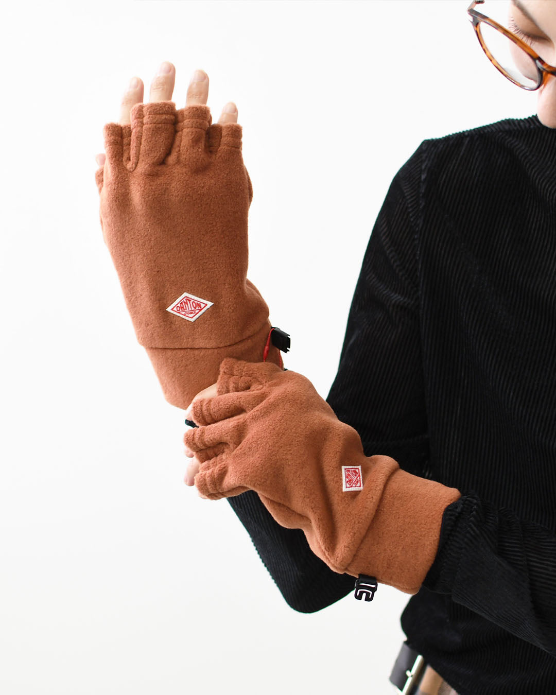 DANTON [ダントン] FLEECE GLOVES [DT-H0305] フリースグローブ・フィンガーレスグローブ・手袋・アウトドア・キャンプ・あったかキャップ・冬アイテム・MEN'S / LADY'S [2025AW]