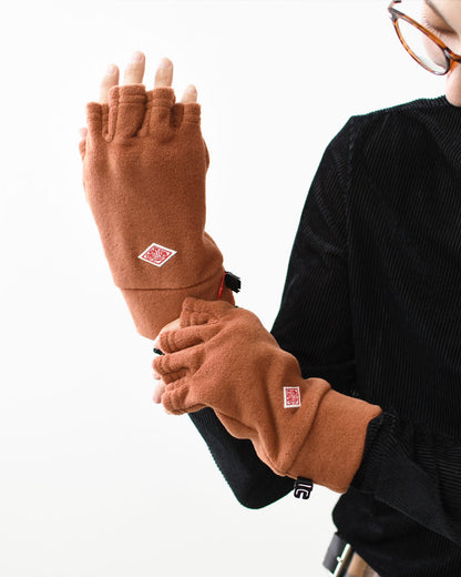 DANTON [ダントン] FLEECE GLOVES [DT-H0305] フリースグローブ・フィンガーレスグローブ・手袋・アウトドア・キャンプ・あったかキャップ・冬アイテム・MEN'S / LADY'S [2025AW]