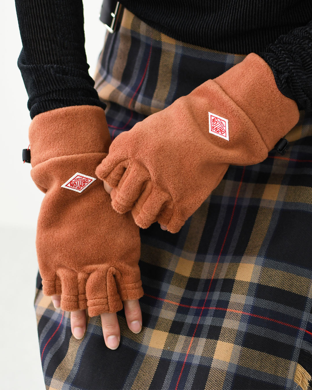 DANTON [ダントン] FLEECE GLOVES [DT-H0305] フリースグローブ・フィンガーレスグローブ・手袋・アウトドア・キャンプ・あったかキャップ・冬アイテム・MEN'S / LADY'S [2025AW]