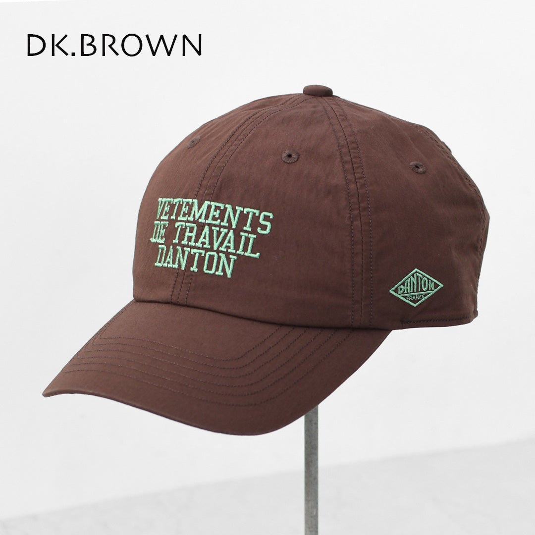 DANTON [ダントン] Downproof 6-Panel Cap [DT-H0377DCN] ダウンプルーフ6パネルキャップ・6パネルキャップ・ナイロンキャップ・キャンプ・アウトドア・MEN'S / LADY'S [2026SS]