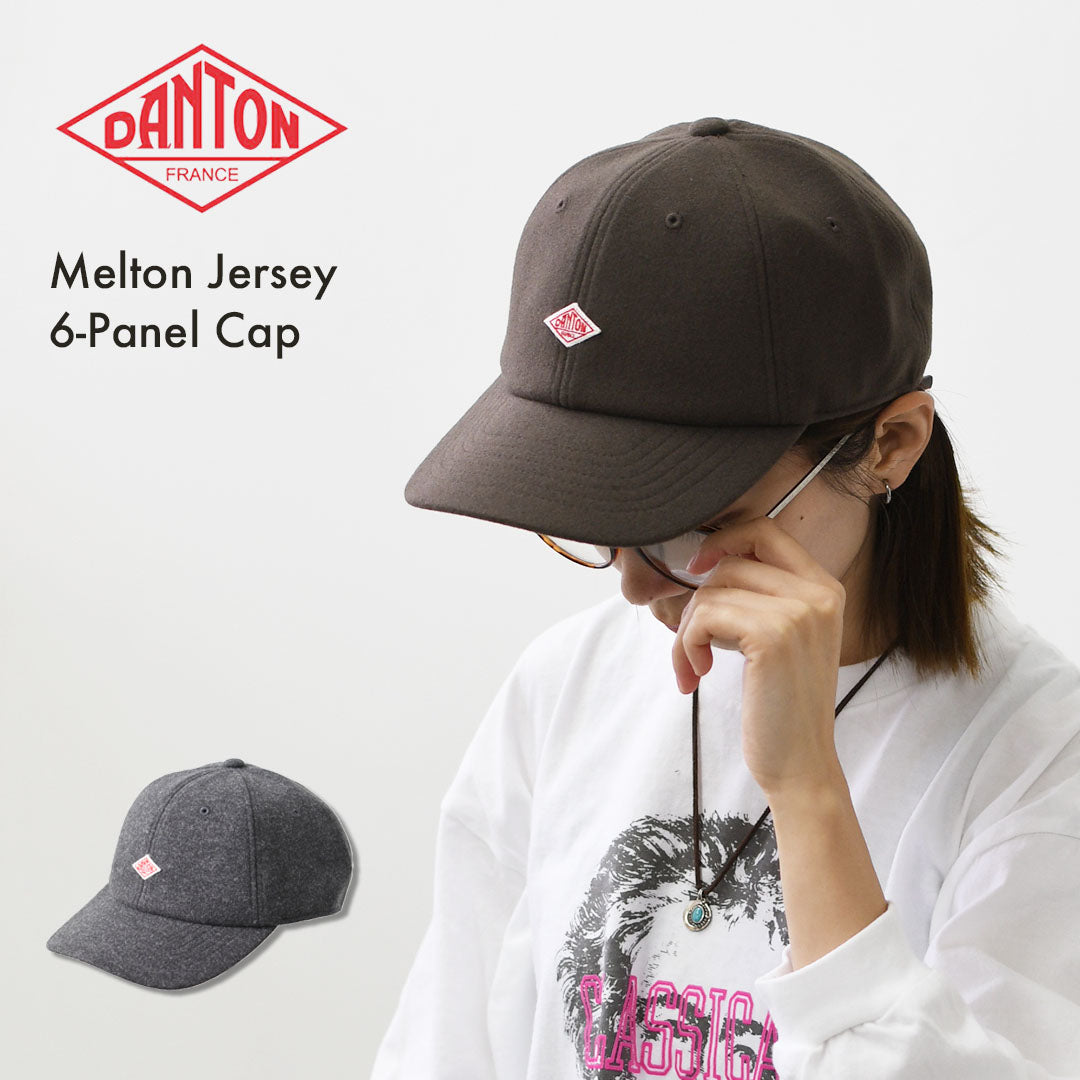 DANTON [ダントン] Melton Jersey 6-Panel Cap [DT-H0393LMG] メルトン ジャージー 6パネルキャップ・ロゴキャップ・帽子・シンプル・ベーシック・カジュアル・秋冬・デイリーユース・MEN'S / LADY'S [2026AW]
