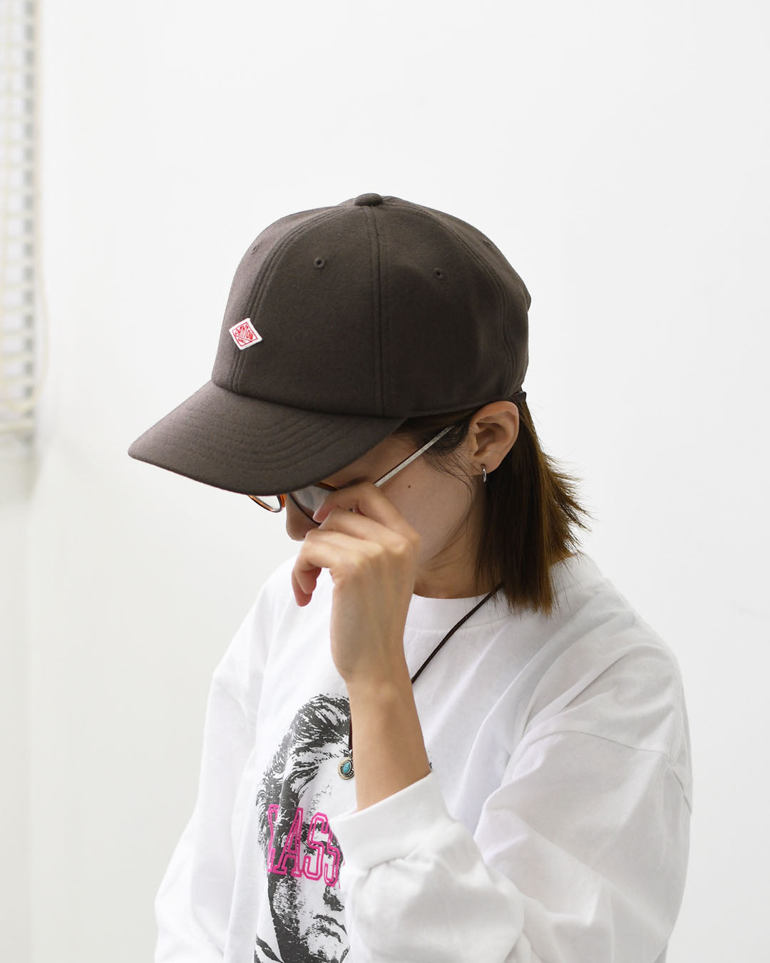 DANTON [ダントン] Melton Jersey 6-Panel Cap [DT-H0393LMG] メルトン ジャージー 6パネルキャップ・ロゴキャップ・帽子・シンプル・ベーシック・カジュアル・秋冬・デイリーユース・MEN'S / LADY'S [2026AW]