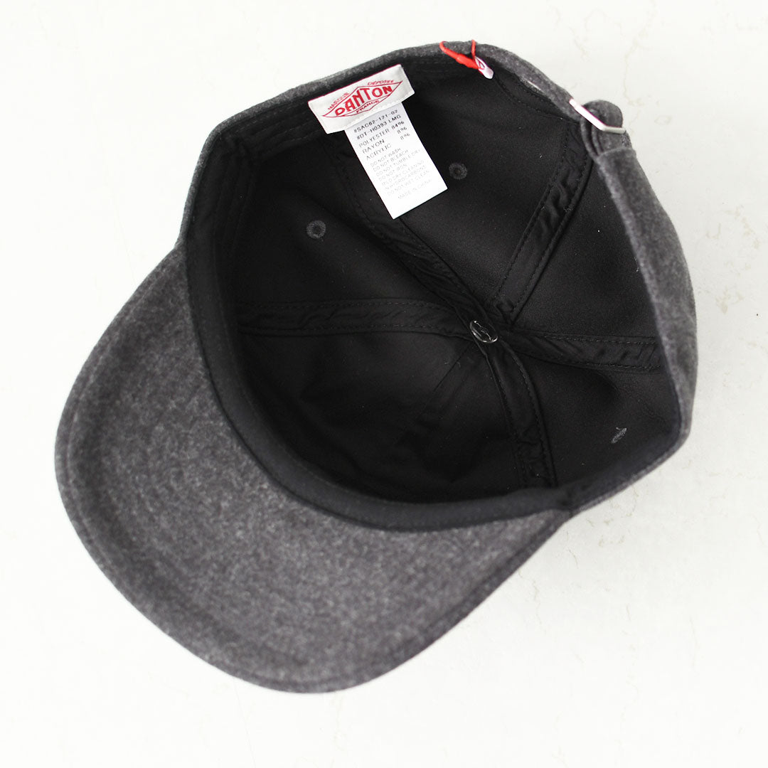 DANTON [ダントン] Melton Jersey 6-Panel Cap [DT-H0393LMG] メルトン ジャージー 6パネルキャップ・ロゴキャップ・帽子・シンプル・ベーシック・カジュアル・秋冬・デイリーユース・MEN'S / LADY'S [2026AW]