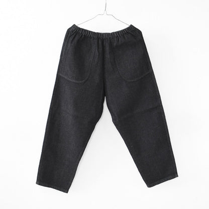 DANTON [ダントン] W Black Denim Easy Pants [JD-2540KBK] ブラックデニムイージーパンツ・リラックス・ゆったりシルエット・リラックスパンツ・ルーズデニム・LADY'S [2026SS]