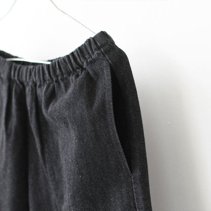 DANTON [ダントン] W Black Denim Easy Pants [JD-2540KBK] ブラックデニムイージーパンツ・リラックス・ゆったりシルエット・リラックスパンツ・ルーズデニム・LADY'S [2026SS]