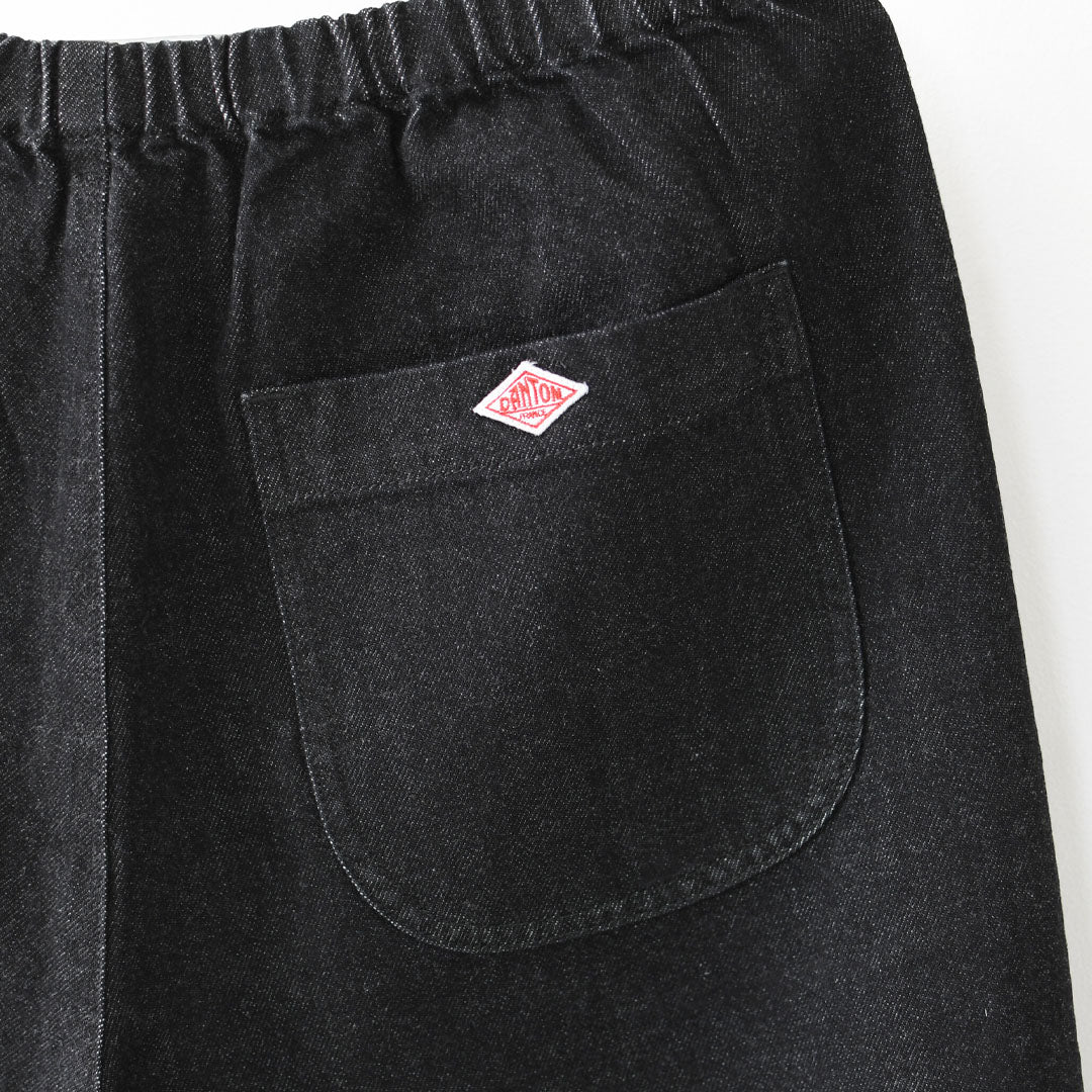 DANTON [ダントン] W Black Denim Easy Pants [JD-2540KBK] ブラックデニムイージーパンツ・リラックス・ゆったりシルエット・リラックスパンツ・ルーズデニム・LADY'S [2026SS]