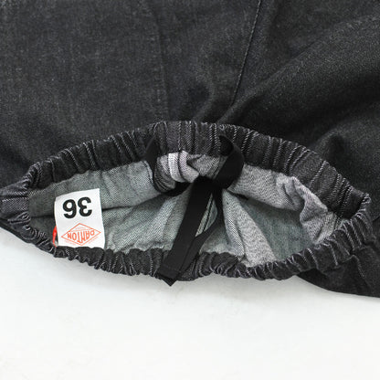 DANTON [ダントン] W Black Denim Easy Pants [JD-2540KBK] ブラックデニムイージーパンツ・リラックス・ゆったりシルエット・リラックスパンツ・ルーズデニム・LADY'S [2026SS]