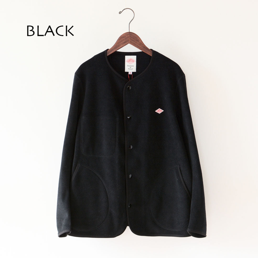 DANTON [ダントン] M FLEECE COLLARLESS JACKET [JD-8939] フリースカラーレスジャケット・フリースジャケット・アウター・メンズ・男性用・MEN'S [2026AW]