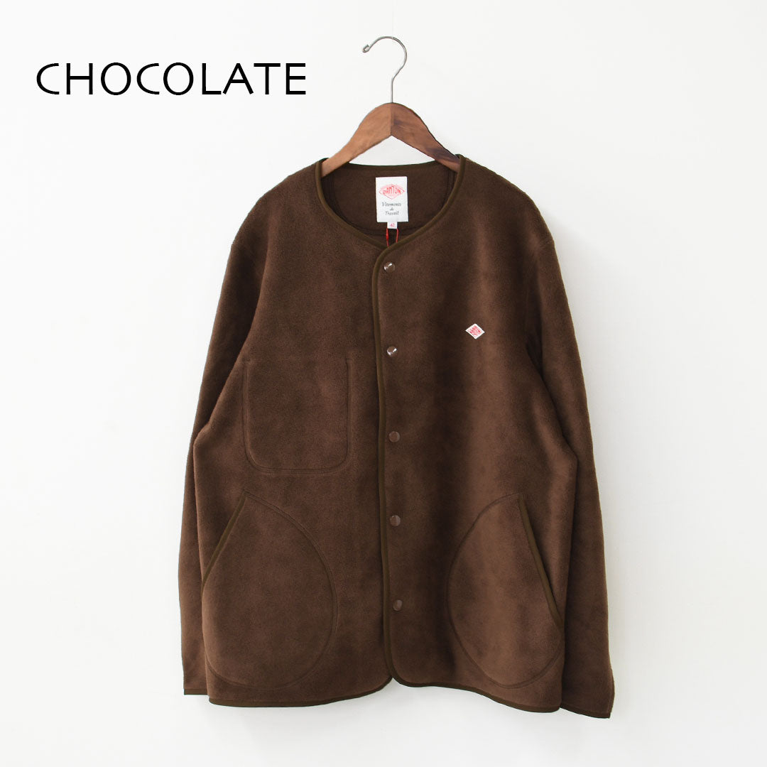 DANTON [ダントン] M FLEECE COLLARLESS JACKET [JD-8939] フリースカラーレスジャケット・フリースジャケット・アウター・メンズ・男性用・MEN'S [2026AW]