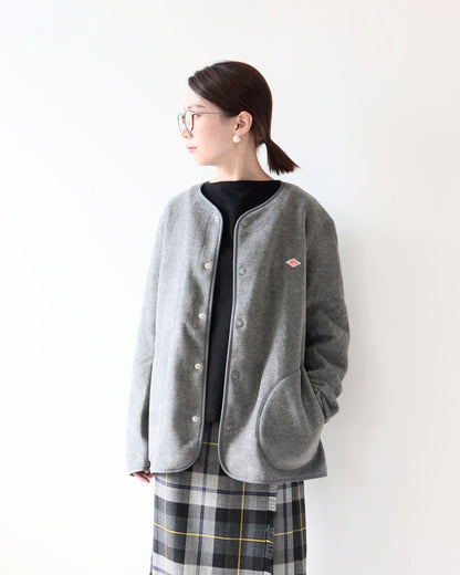 DANTON [ダントン] M FLEECE COLLARLESS JACKET [JD-8939] フリースカラーレスジャケット・フリースジャケット・アウター・メンズ・男性用・MEN'S [2026AW]