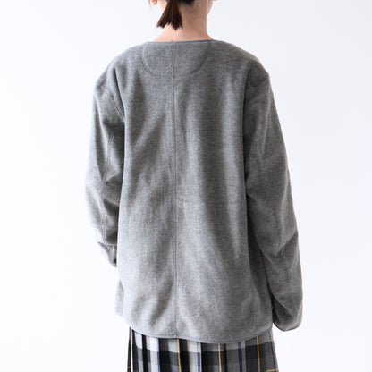 DANTON [ダントン] M FLEECE COLLARLESS JACKET [JD-8939] フリースカラーレスジャケット・フリースジャケット・アウター・メンズ・男性用・MEN'S [2025AW]