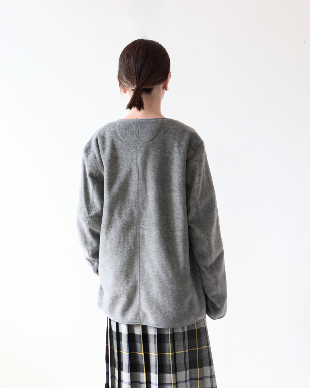 DANTON [ダントン] M FLEECE COLLARLESS JACKET [JD-8939] フリースカラーレスジャケット・フリースジャケット・アウター・メンズ・男性用・MEN'S [2026AW]