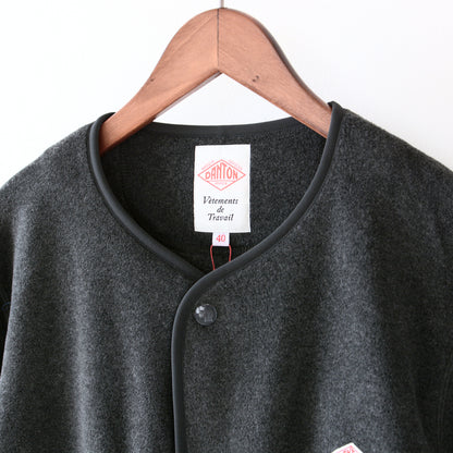 DANTON [ダントン] M FLEECE COLLARLESS JACKET [JD-8939] フリースカラーレスジャケット・フリースジャケット・アウター・メンズ・男性用・MEN'S [2025AW]