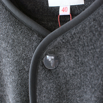 DANTON [ダントン] M FLEECE COLLARLESS JACKET [JD-8939] フリースカラーレスジャケット・フリースジャケット・アウター・メンズ・男性用・MEN'S [2025AW]