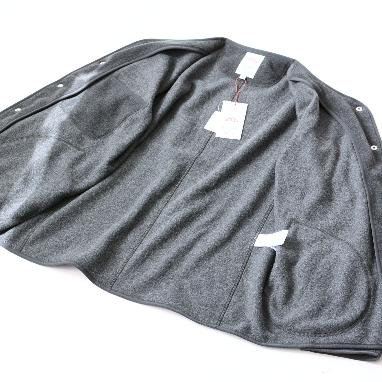 DANTON [ダントン] M FLEECE COLLARLESS JACKET [JD-8939] フリースカラーレスジャケット・フリースジャケット・アウター・メンズ・男性用・MEN'S [2025AW]