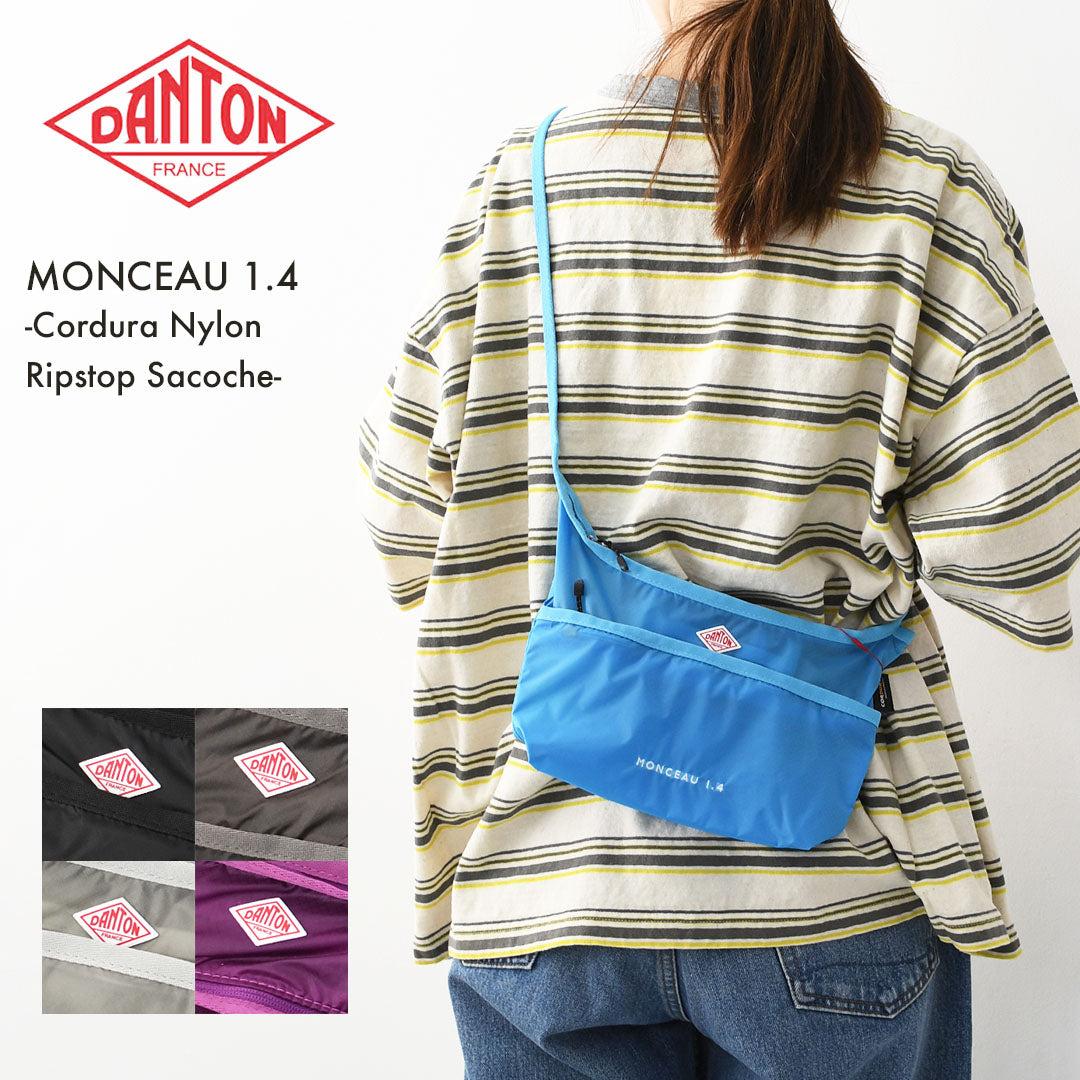 DANTON [ダントン] MONCEAU 1.4-Cordura Nylon Ripstop Sacoche-[monceau14] モンソー1.4 ・コーデュラナイロンリップストップサコッシュ・小物入れ・ショルダー・MEN'S / LADY'S [2026SS]