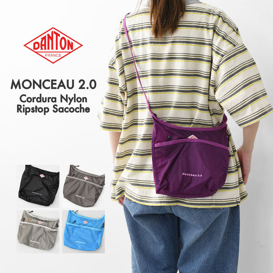 DANTON [ダントン] MONCEAU 2.0-Cordura Nylon Ripstop Sacoche-[monceau2.0] モンソー2.0 ・コーデュラナイロンリップストップサコッシュ・小物入れ・ショルダー・MEN'S / LADY'S [2026SS]