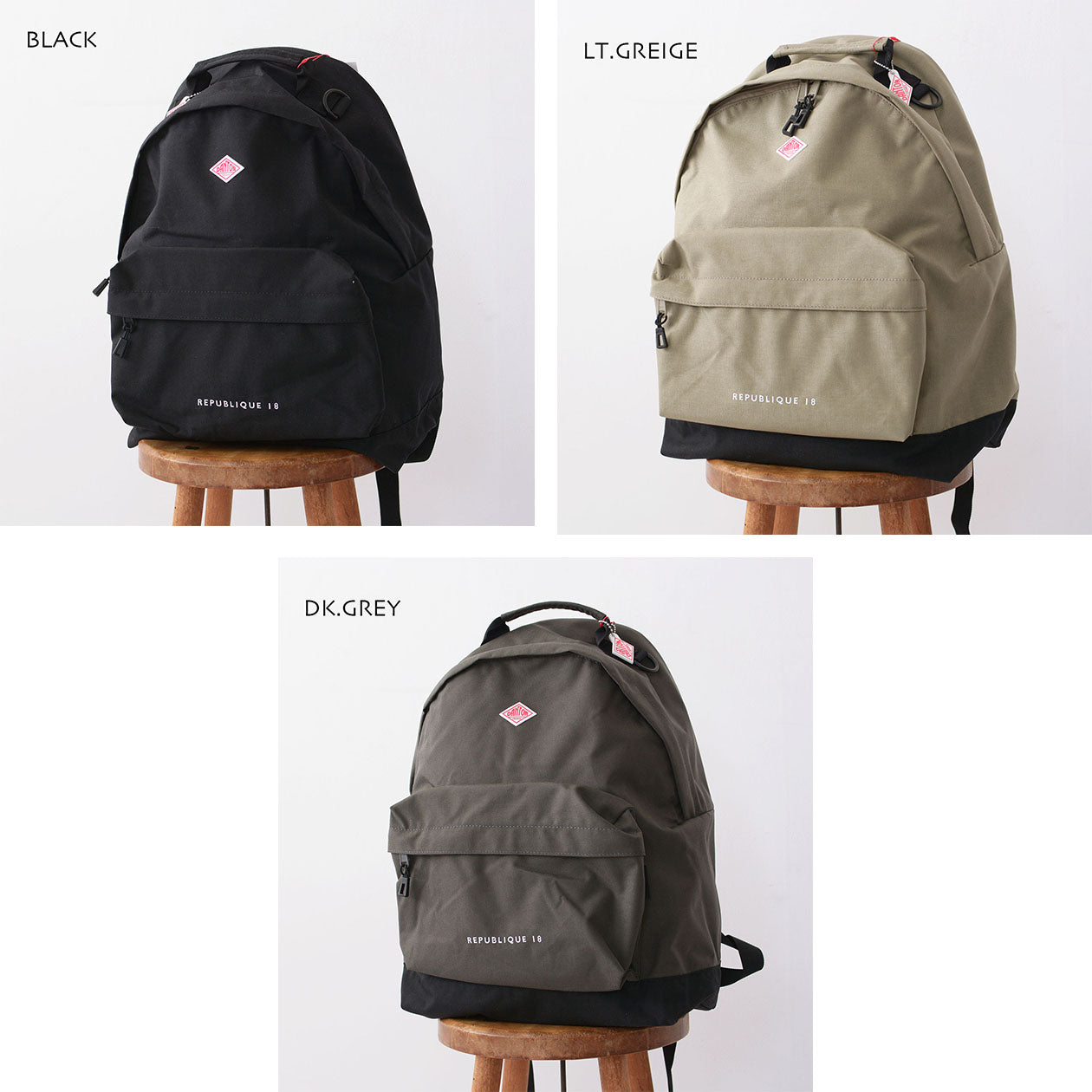 DANTON [ダントン] REPUBLIQUE 18 [republique18]レピュブリック 18・CORDURA CANVAS DAYPACK・コーデュラキャンバスデイパック [2024AW]