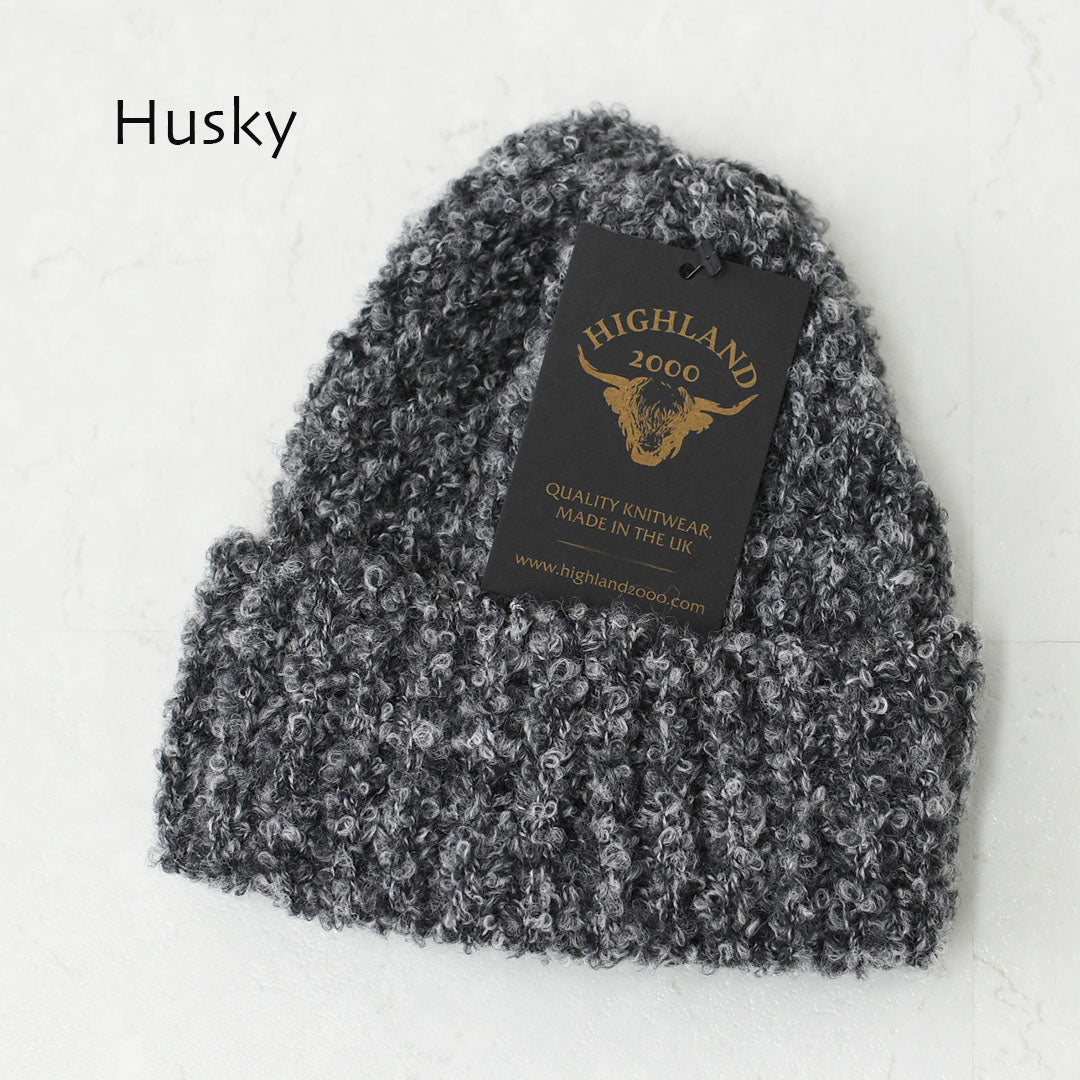 HIGHLAND2000 [ハイランド2000] Boucle Bob Cap [HL2630011] ブークレーボブキャップ・ニット帽・ニットキャップ・ブリティッシュウール・ループヤーン・あったかアイテム・プレゼント・ギフト・MEN'S / LADY'S [2026AW]