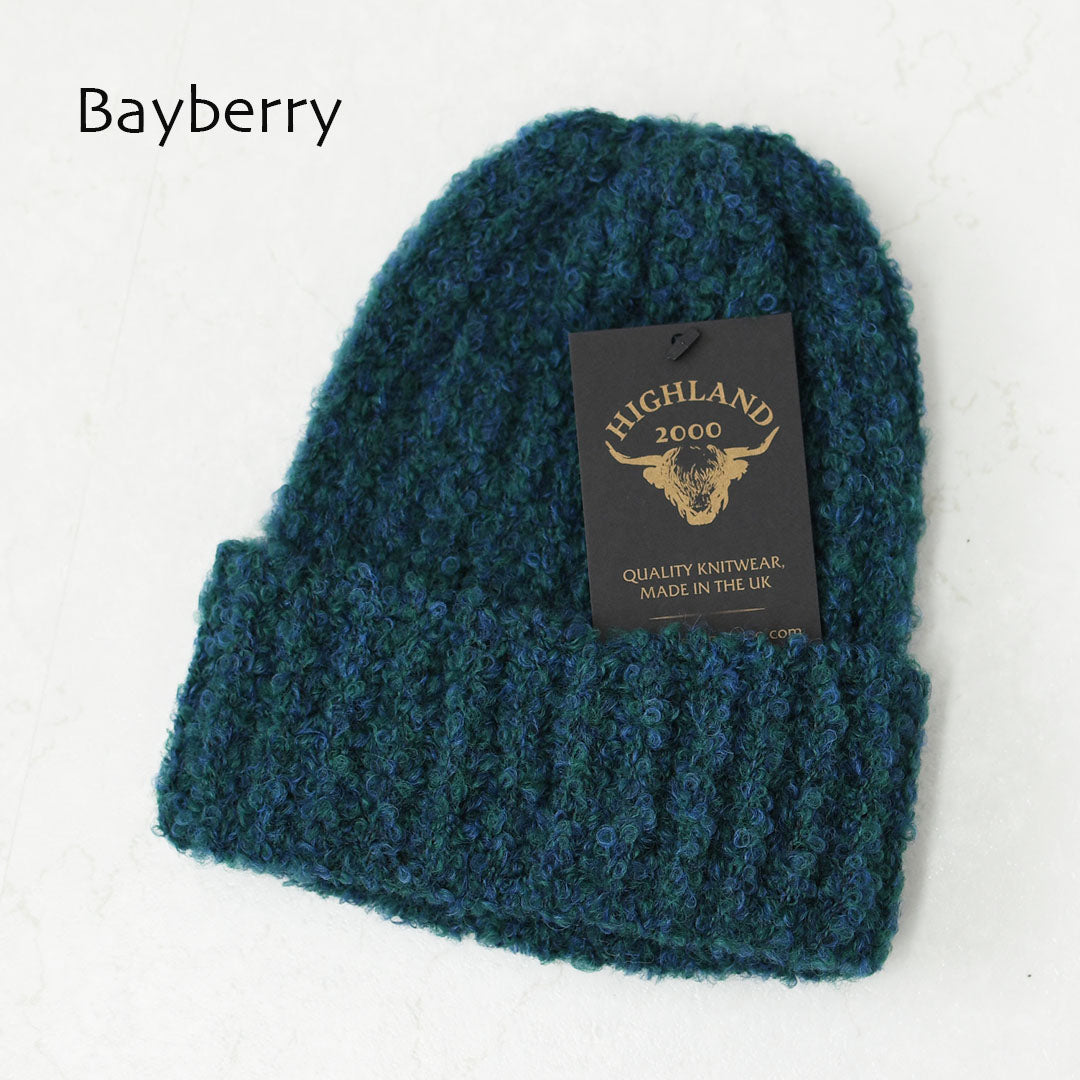 HIGHLAND2000 [ハイランド2000] Boucle Bob Cap [HL2630011] ブークレーボブキャップ・ニット帽・ニットキャップ・ブリティッシュウール・ループヤーン・あったかアイテム・プレゼント・ギフト・MEN'S / LADY'S [2026AW]