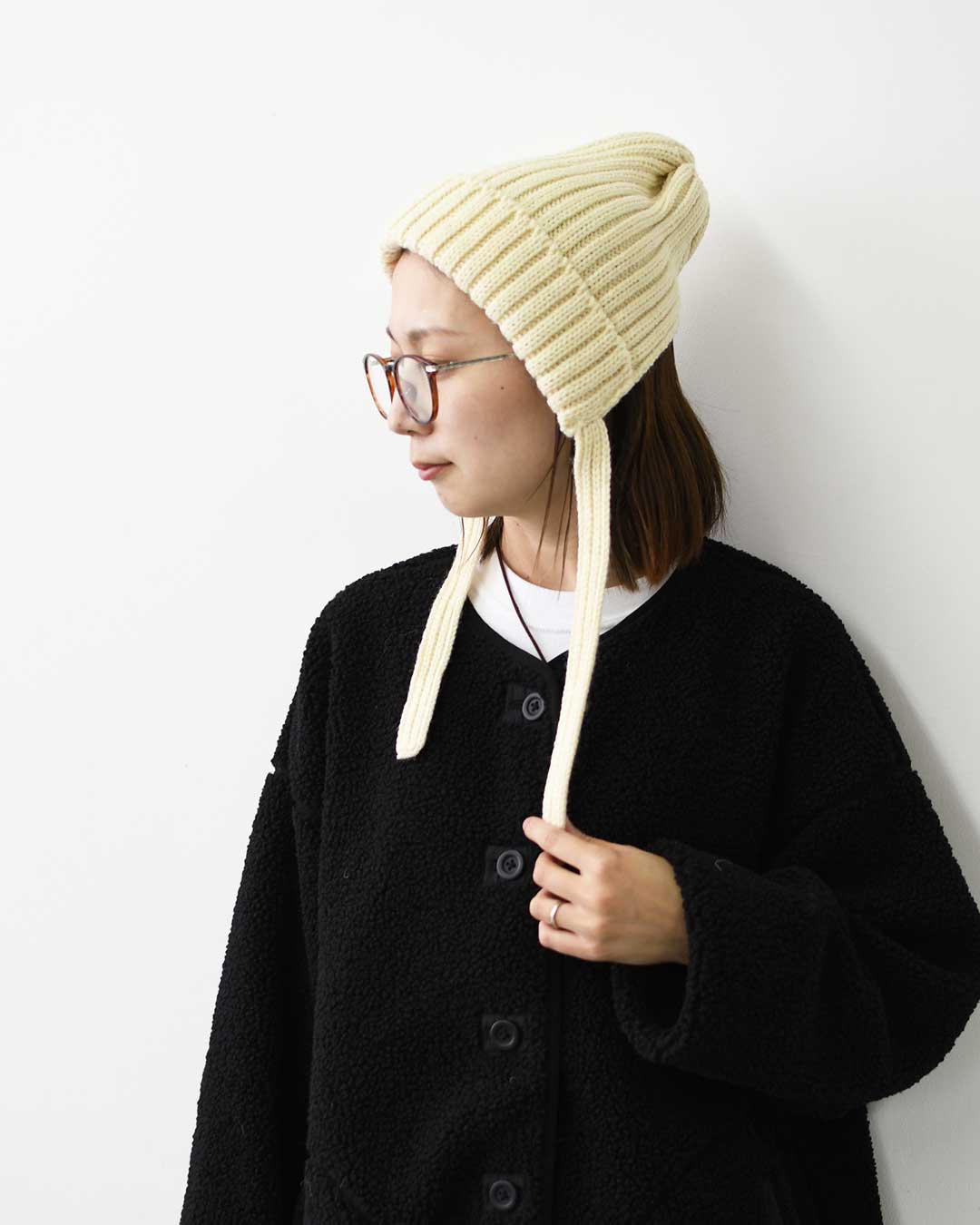 HIGHLAND2000 [ハイランド2000] 001 Bonnet with 23cm Tassles [HL2630012] 001 23cmタッセル付きボンネット・ボンネット・ニット・ニットボンネット・LADY'S [2026AW]