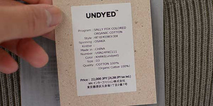 UNDYED [アンダイド] KNIT RIB MOCKNECK CREW [USN24FKC111] ニットリブモックネッククルー [2024AW]