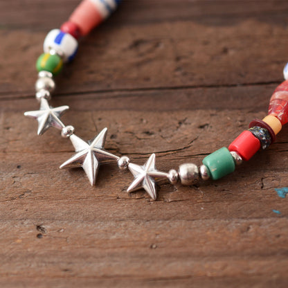 Sunku 39 [サンク] Star Beads Bracelet Christmas Beads  [SK-139-MIX] スタービーズブレスレット・クリスマスビーズ・ブレスレット・シルバー 925・MEN'S/LADY'S [2022SS] FREE-Mix