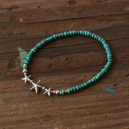 Sunku 39 [サンク] Star Beads Anklet Turquoise Beads  [SK-144-TUQ] スタービーズアンクレット [2022SS]