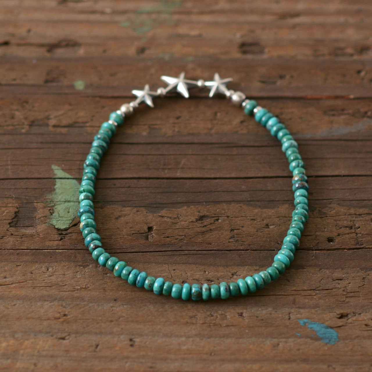 Sunku 39 [サンク] Star Beads Anklet Turquoise Beads  [SK-144-TUQ] スタービーズアンクレット [2022SS]