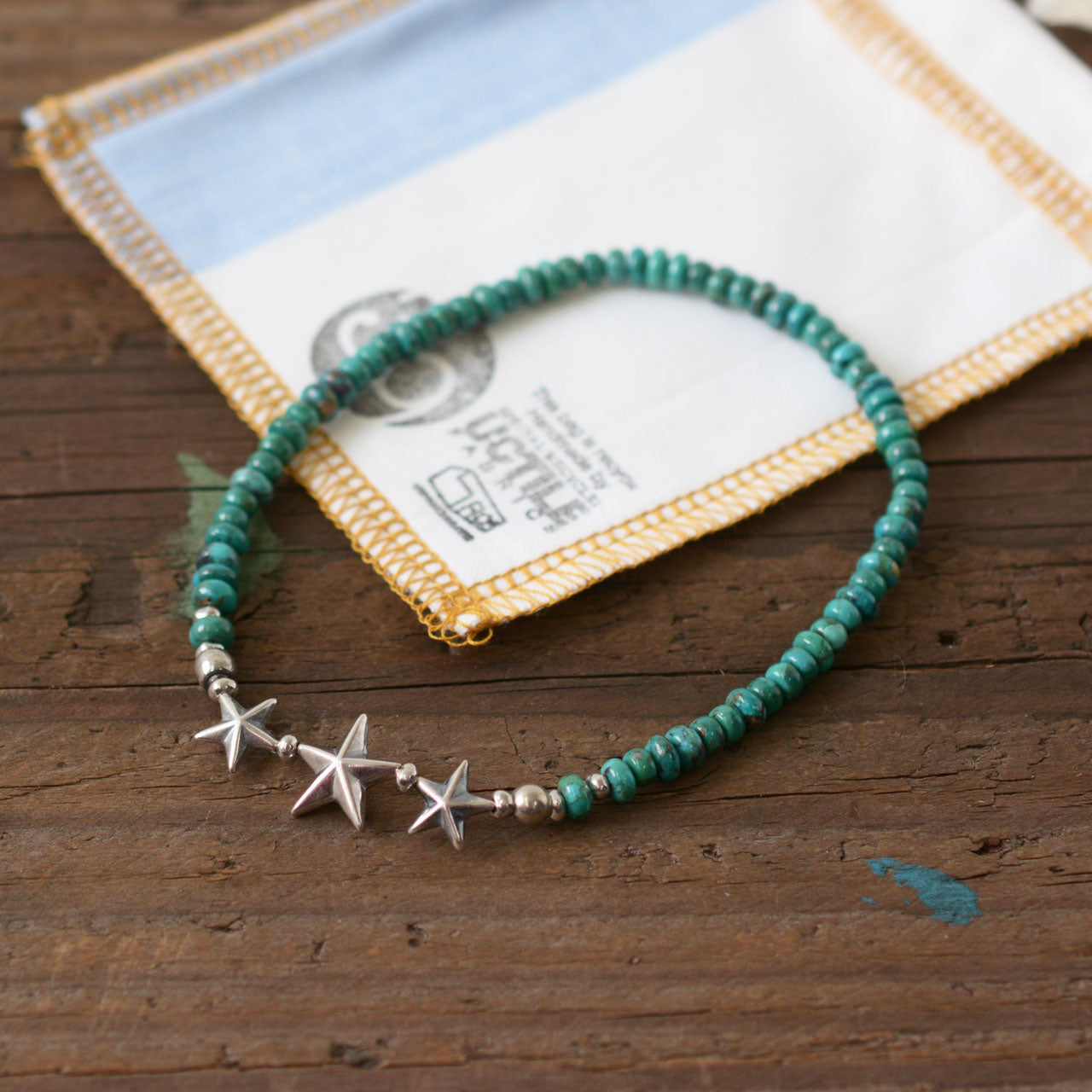 Sunku 39 [サンク] Star Beads Anklet Turquoise Beads  [SK-144-TUQ] スタービーズアンクレット [2022SS]