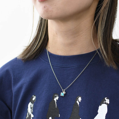 Sunku 39 [サンク] Square Turquoise Necklace [SK-182] スクエア ターコイズ ネックレス [2025SS]