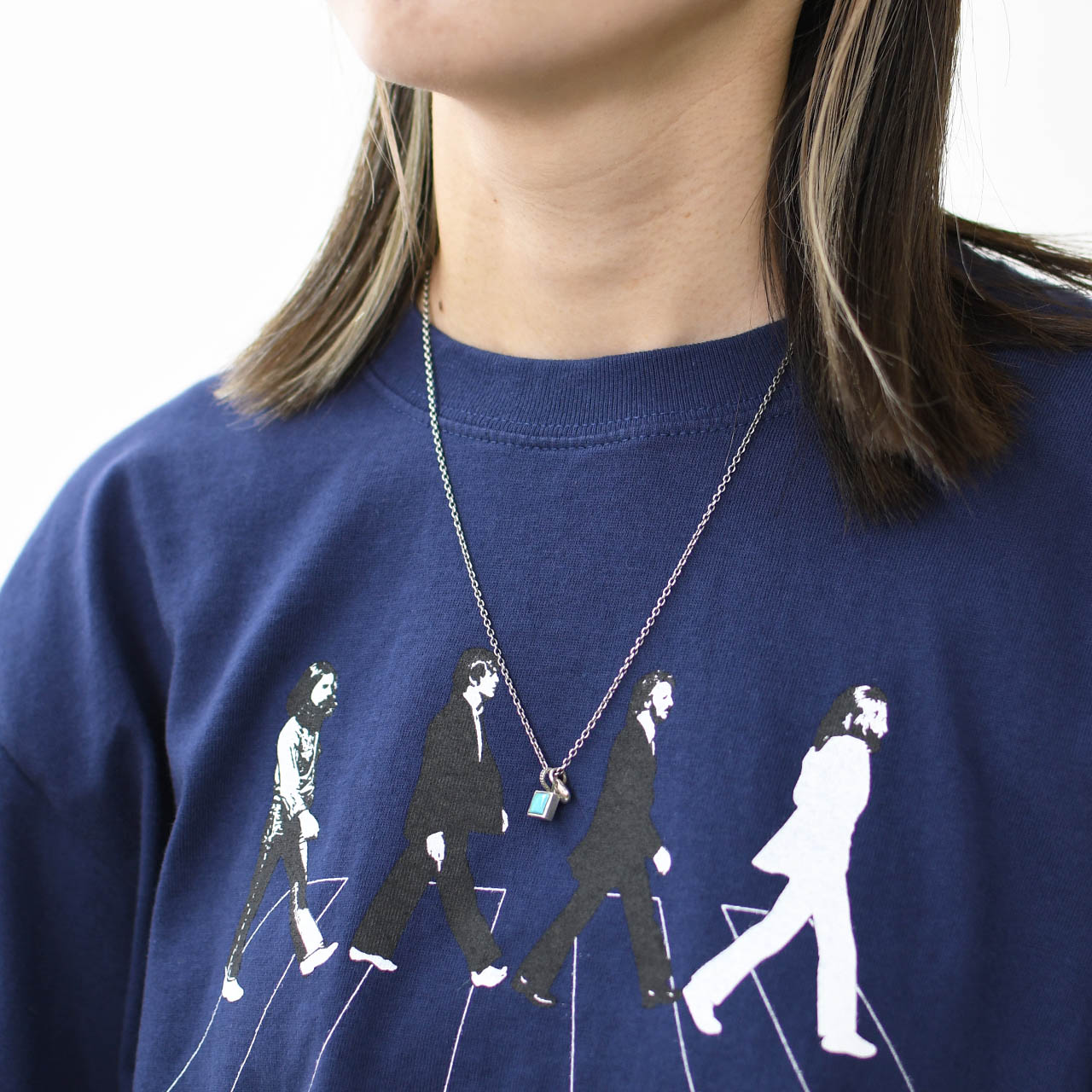 Sunku 39 [サンク] Square Turquoise Necklace [SK-182] スクエア ターコイズ ネックレス [2025SS]