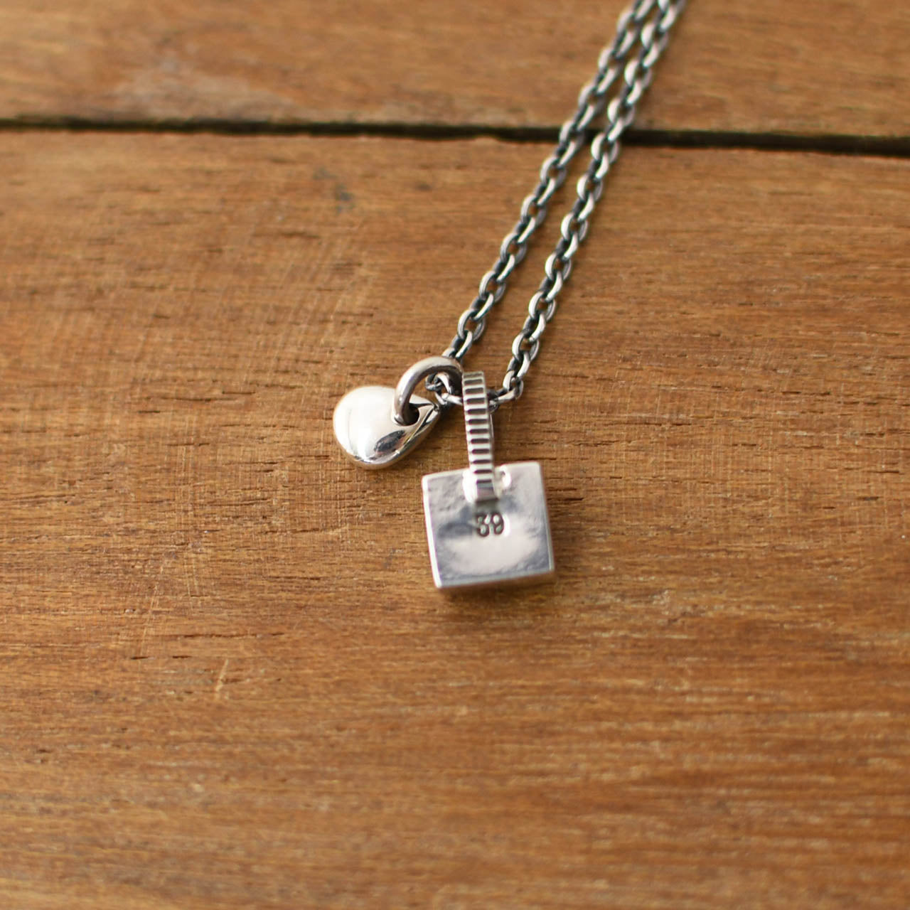 Sunku 39 [サンク] Square Turquoise Necklace [SK-182] スクエア ターコイズ ネックレス [2025SS]