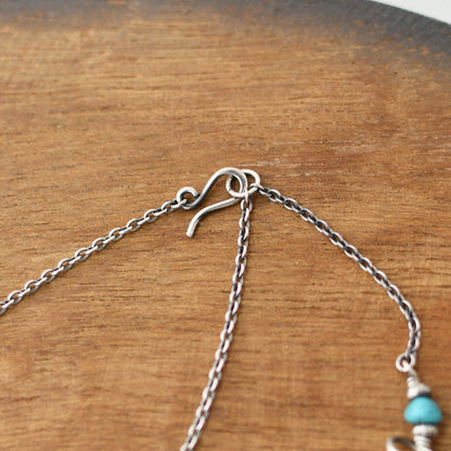 Sunku 39 [サンク] Square Turquoise Necklace [SK-182] スクエア ターコイズ ネックレス [2025SS]