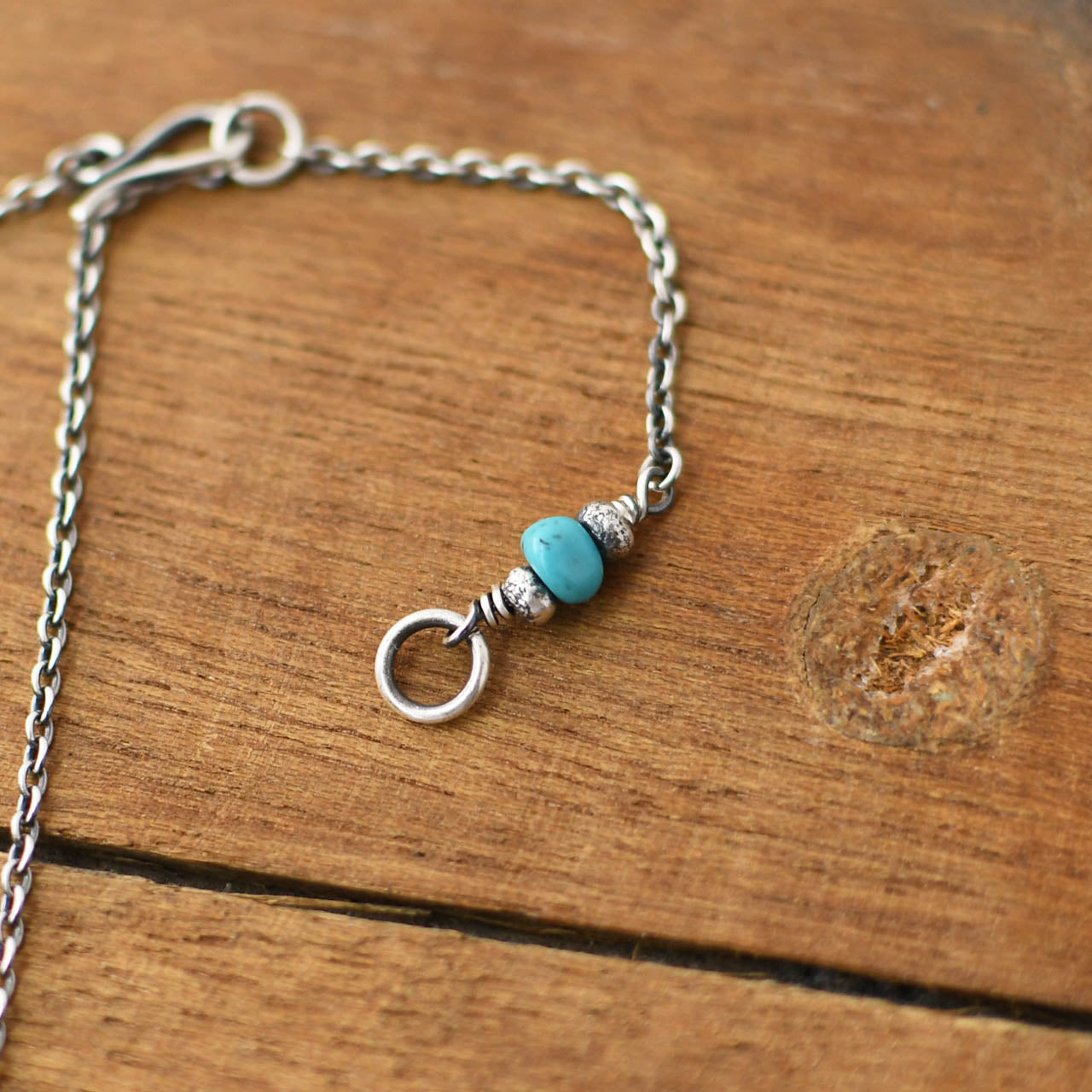 Sunku 39 [サンク] Square Turquoise Necklace [SK-182] スクエア ターコイズ ネックレス [2025SS]