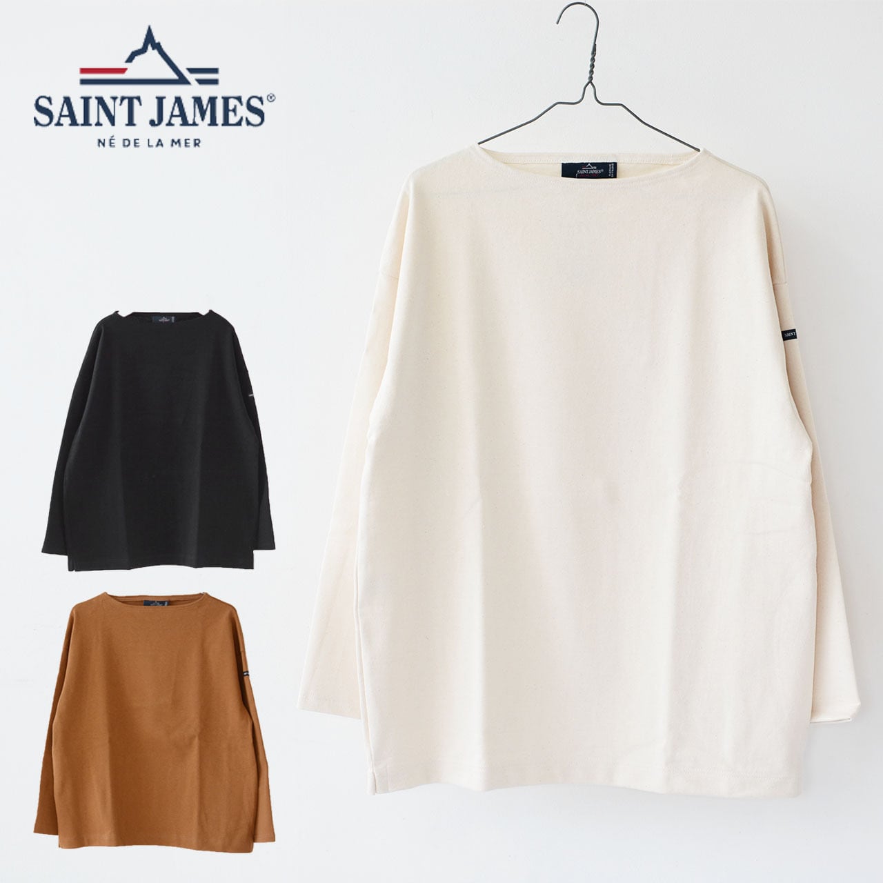 SAINT JAMES [セントジェームス 正規販売店] 20JC OUES LOOSE SOLID [20jc-lse-so] 20JC ウエッソン ルーズ  [2024AW]