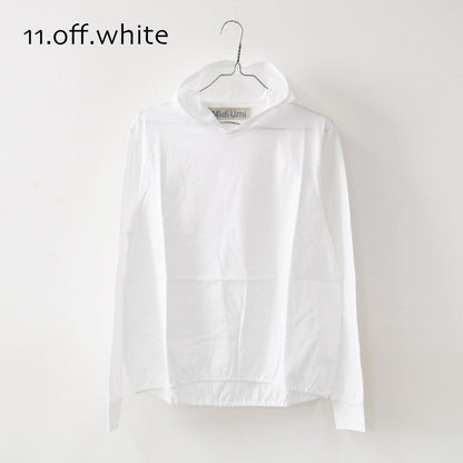 MidiUmi [ミディウミ] hooded pullover [1-71982761] フーデットプルオーバー・フード付きカットソー・ワイドシルエット・ゆったり・シンプル・インナー・トップス・LADY'S [2026SS]