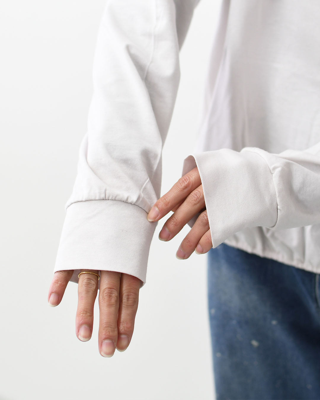 MidiUmi [ミディウミ] hooded pullover [1-71982761] フーデットプルオーバー・フード付きカットソー・ワイドシルエット・ゆったり・シンプル・インナー・トップス・LADY'S [2026SS]