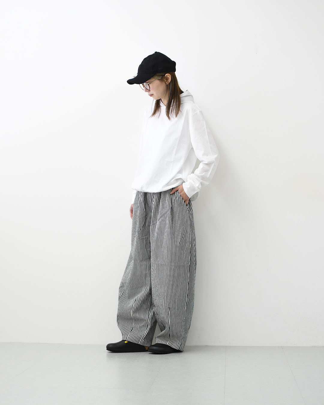 MidiUmi [ミディウミ] hooded pullover [1-71982761] フーデットプルオーバー・フード付きカットソー・ワイドシルエット・ゆったり・シンプル・インナー・トップス・LADY'S [2026SS]