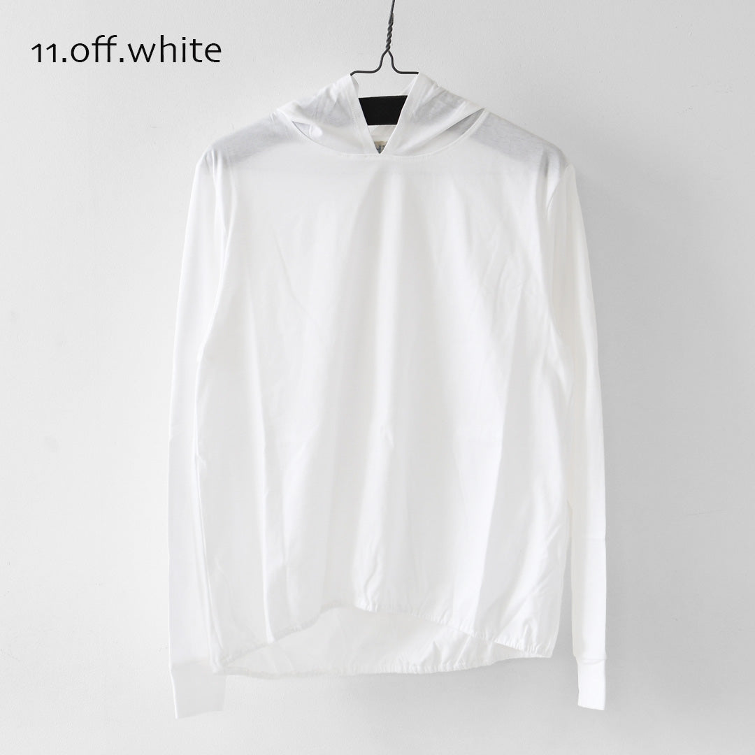 MidiUmi [ミディウミ] hooded P/O [1-71982763] フーデッドプルオーバー・カットソー・ワイドプルオーバー・ワイドシルエット・無地・シンプル・LADY'S [2026AW]