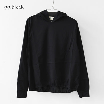 MidiUmi [ミディウミ] hooded P/O [1-71982763] フーデッドプルオーバー・カットソー・ワイドプルオーバー・ワイドシルエット・無地・シンプル・LADY'S [2026AW]