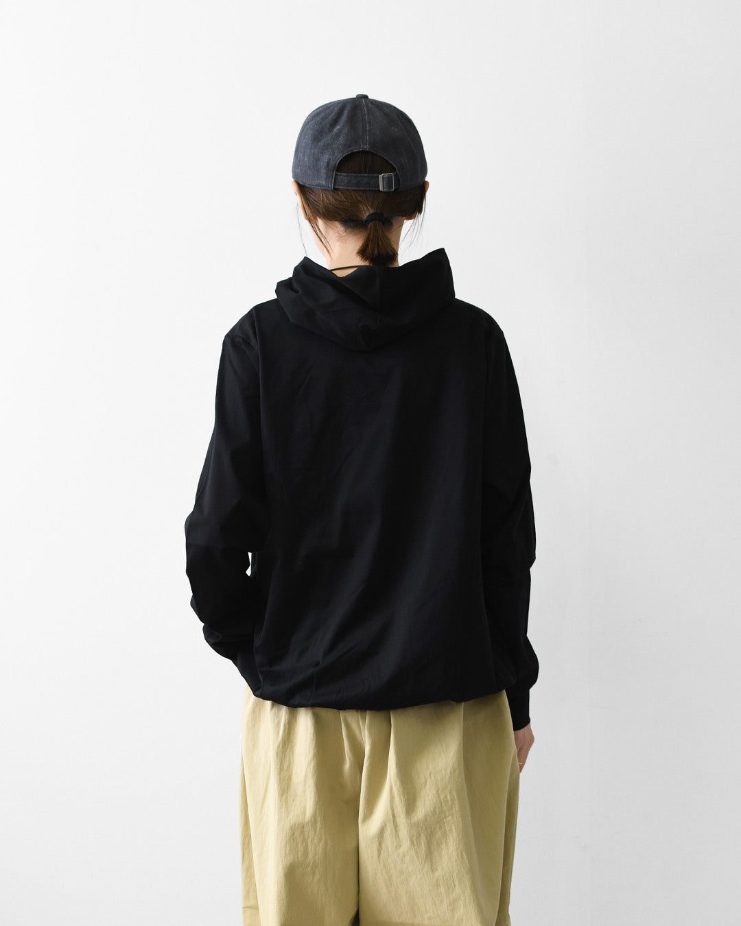 MidiUmi [ミディウミ] hooded P/O [1-71982763] フーデッドプルオーバー・カットソー・ワイドプルオーバー・ワイドシルエット・無地・シンプル・LADY'S [2026AW]