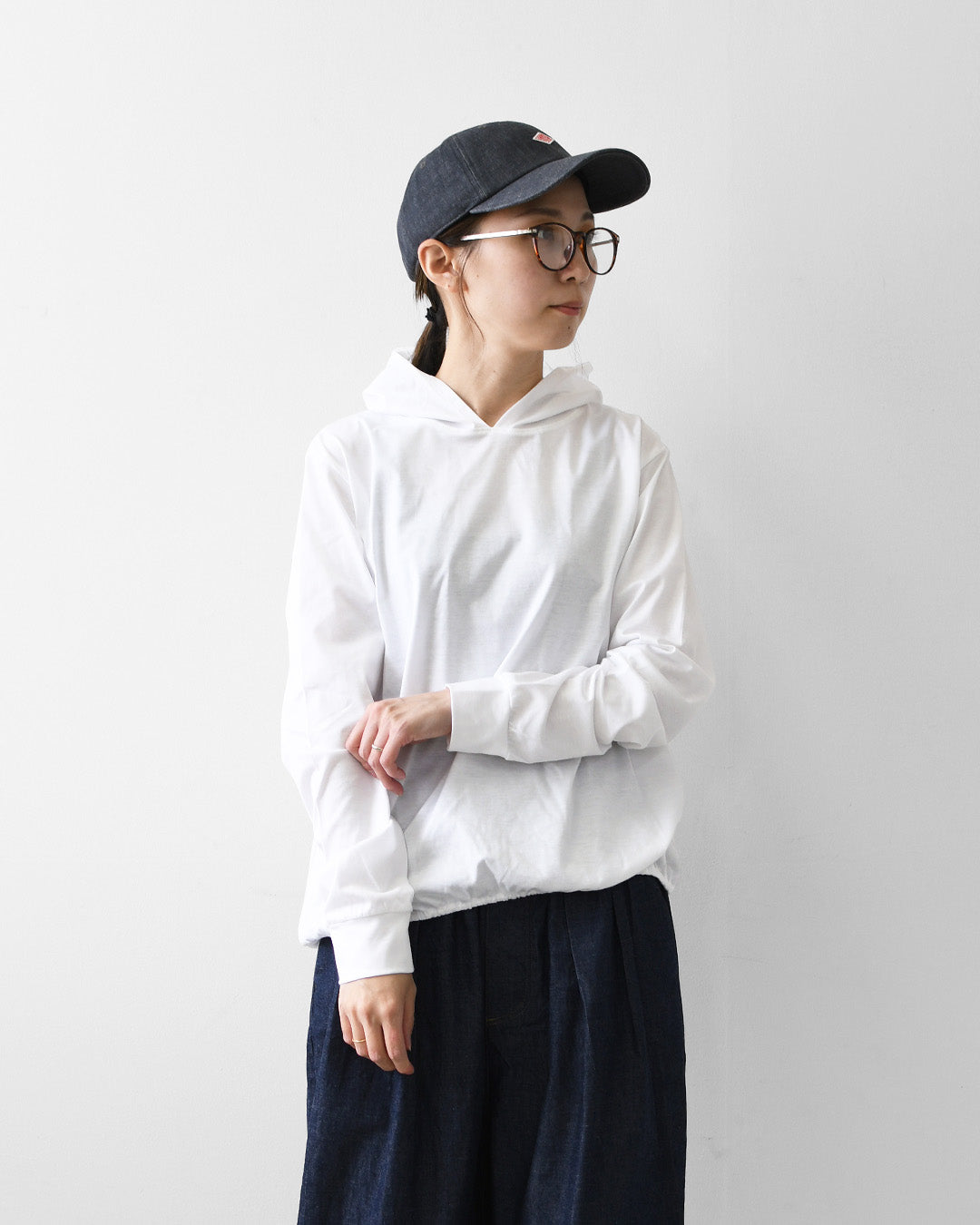 MidiUmi [ミディウミ] hooded P/O [1-71982763] フーデッドプルオーバー・カットソー・ワイドプルオーバー・ワイドシルエット・無地・シンプル・LADY'S [2026AW]
