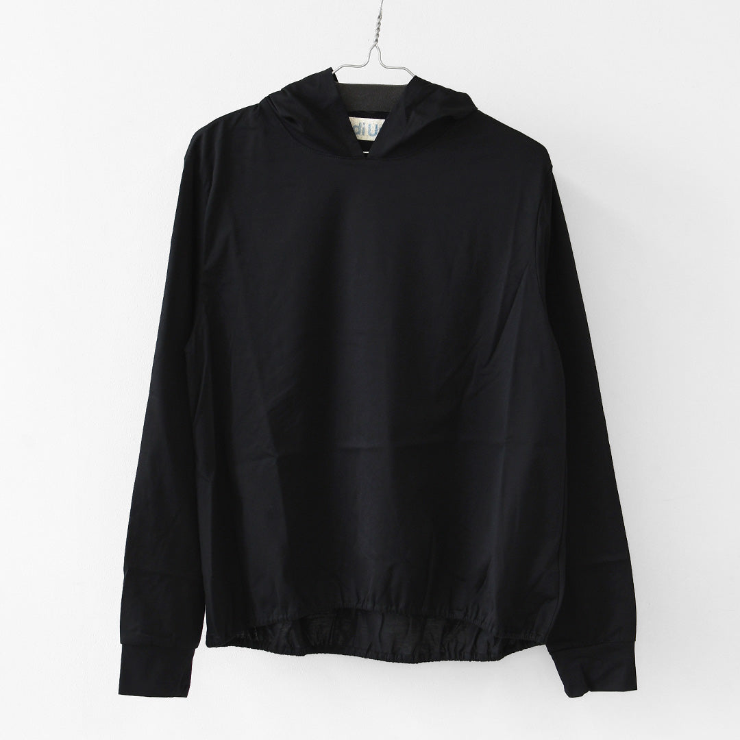 MidiUmi [ミディウミ] hooded P/O [1-71982763] フーデッドプルオーバー・カットソー・ワイドプルオーバー・ワイドシルエット・無地・シンプル・LADY'S [2026AW]